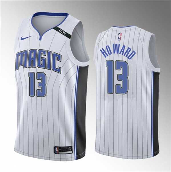 Men%27s Orlando Magic #13 Jett Howard White 2023 Draft Icon Edition Stitched Basketball Jersey->orlando magic->NBA Jersey